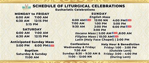 cathedral of the resurrection baguio city mass schedule|Mass Schedule .